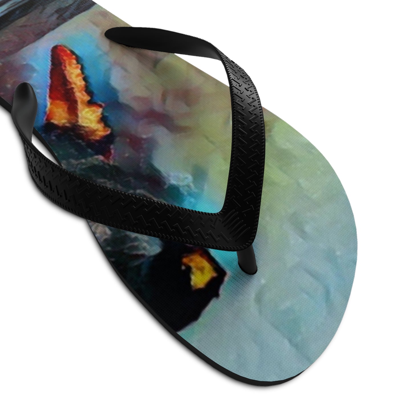 Unisex Flip-Flops ... An Extraordinary Humpback Breach ... 'With Explosive Energy' ... Family Archives (KPH) ... Circa: 21st Century. Maui, HI ... Original Works ...