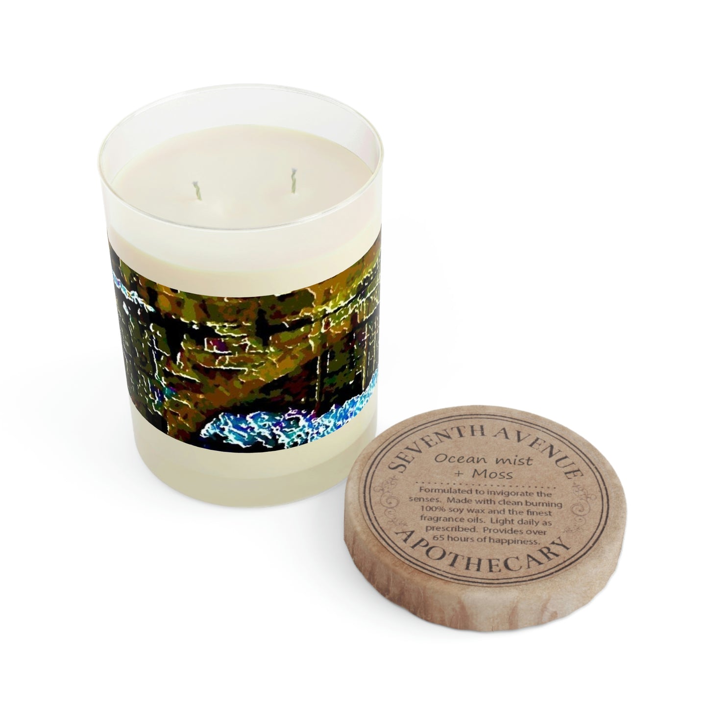 Scented Candle - Full Glass, 11oz ... Walikng The Streets & Alleys ... 'Strolling The Canals ... '  ... Original Works  ...