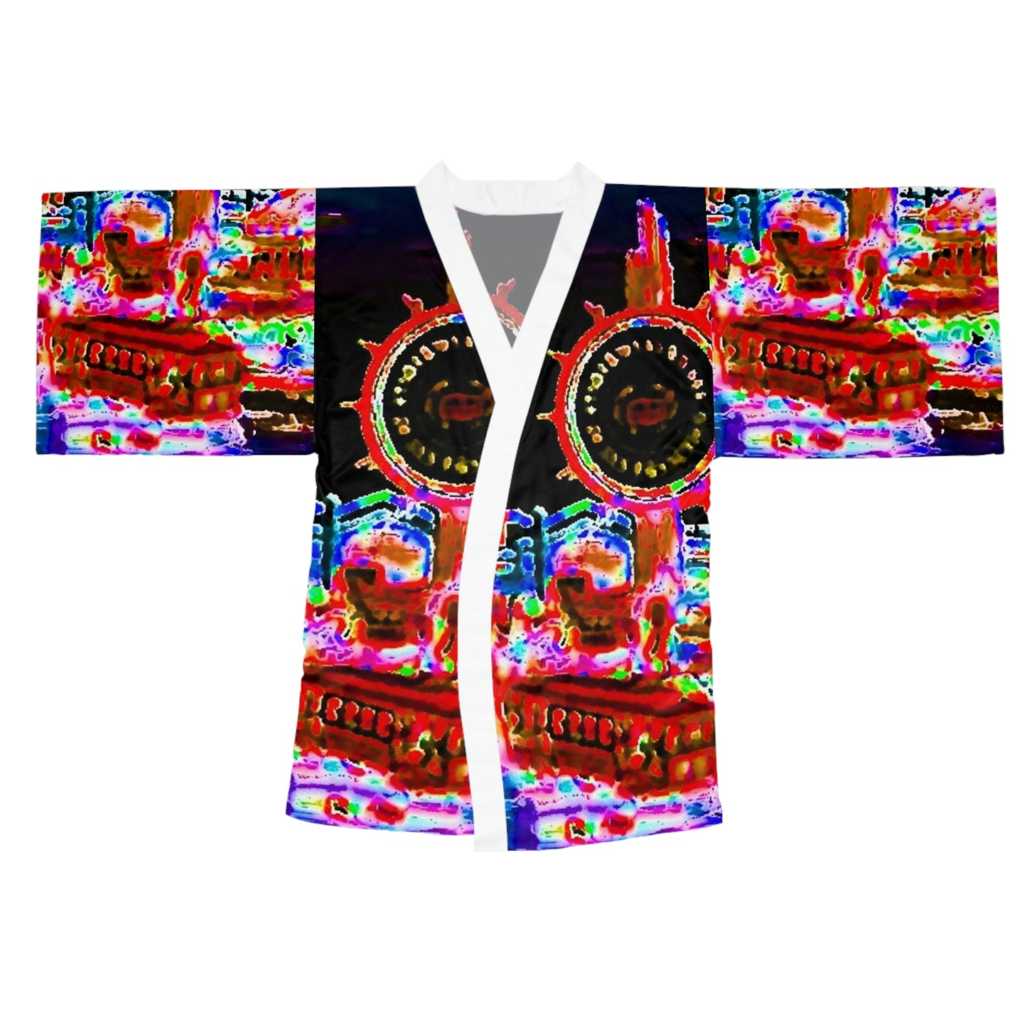 Long Sleeve Kimono Robe ... "No.9 Fishermen's Grotto - Fishermen's Wharf, SF, California" ... Family Archives: 1970's ... Original Works ...