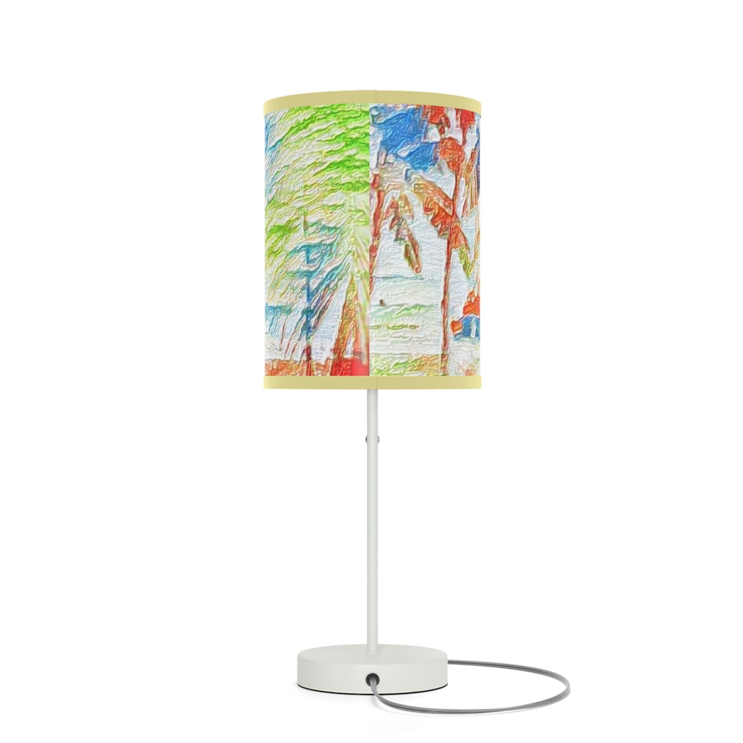 Lamp on a Stand, US|CA plug ... "The Royal Hawai'ian: Waikiki Beach_Beach" ... Honolulu, HI ... Ocotber 2014 (Halloween) ... Original Works ...
