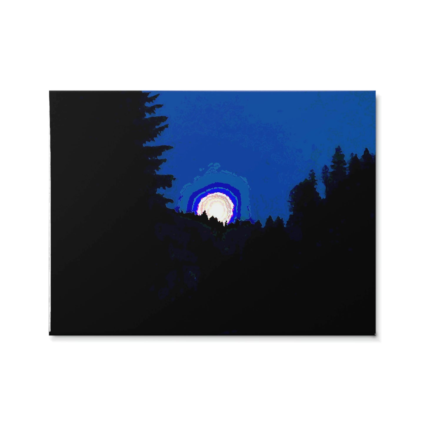 Ceramic Photo Tile ... "The Road Home" ...' Over The River & Through The Woods To? ...' ... Moonscape Near Elk City, Idaho ... Original Works ... 5Jan23 ...