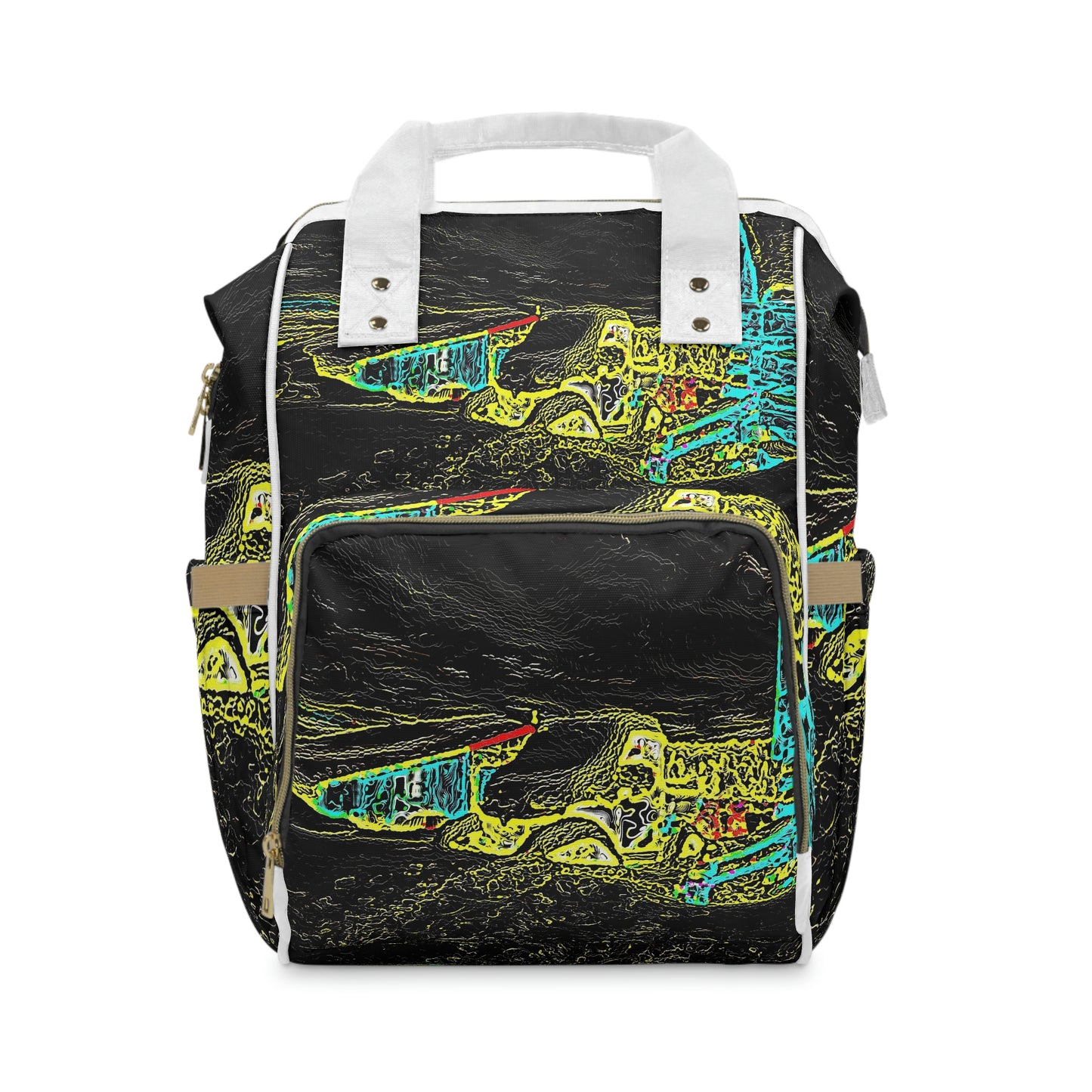 Multifunctional Diaper Backpack ...  "Snow Vehicle In Snow Storm At-Rest" ... Circa 12Mar23 ... Central Idaho ... 18-Hours Rendering Time: Original Works ...