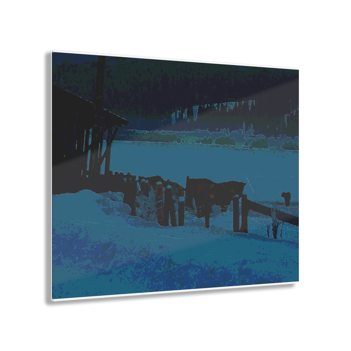 Acrylic Prints ... A Quiet Morning ... "Along The Red River & Nature Preserve Plateau" ... Jan23 ... Original Works ...