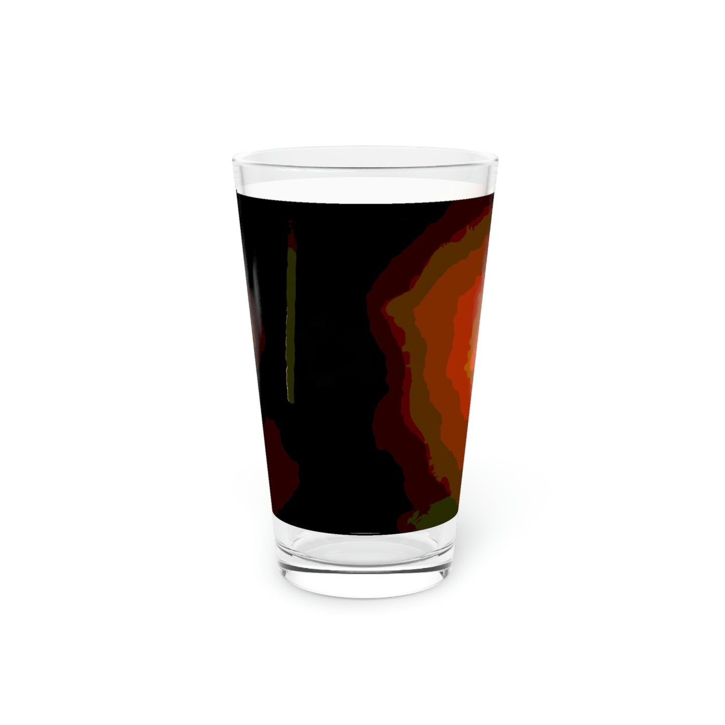 Pint Glass, 16oz ... Ruger .357 Magnum Early-Morning-Target-Practice ... 'Circa April 2022' ... Original Works ...
