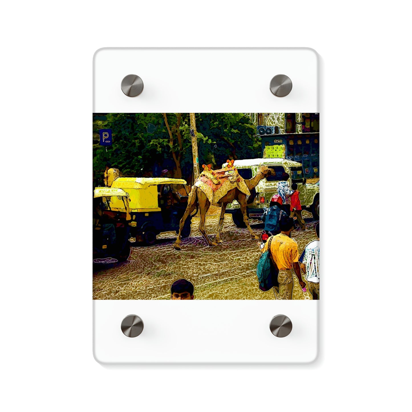 Acrylic Wall Art Panels ... "Truckin'-Up-To-Buffalo ... 'Oops - Wrong Country' ... Truckin'-Up-To-New Delll -'E' ... " ... (Delhi, India) ... 5July2007. Original Works ...