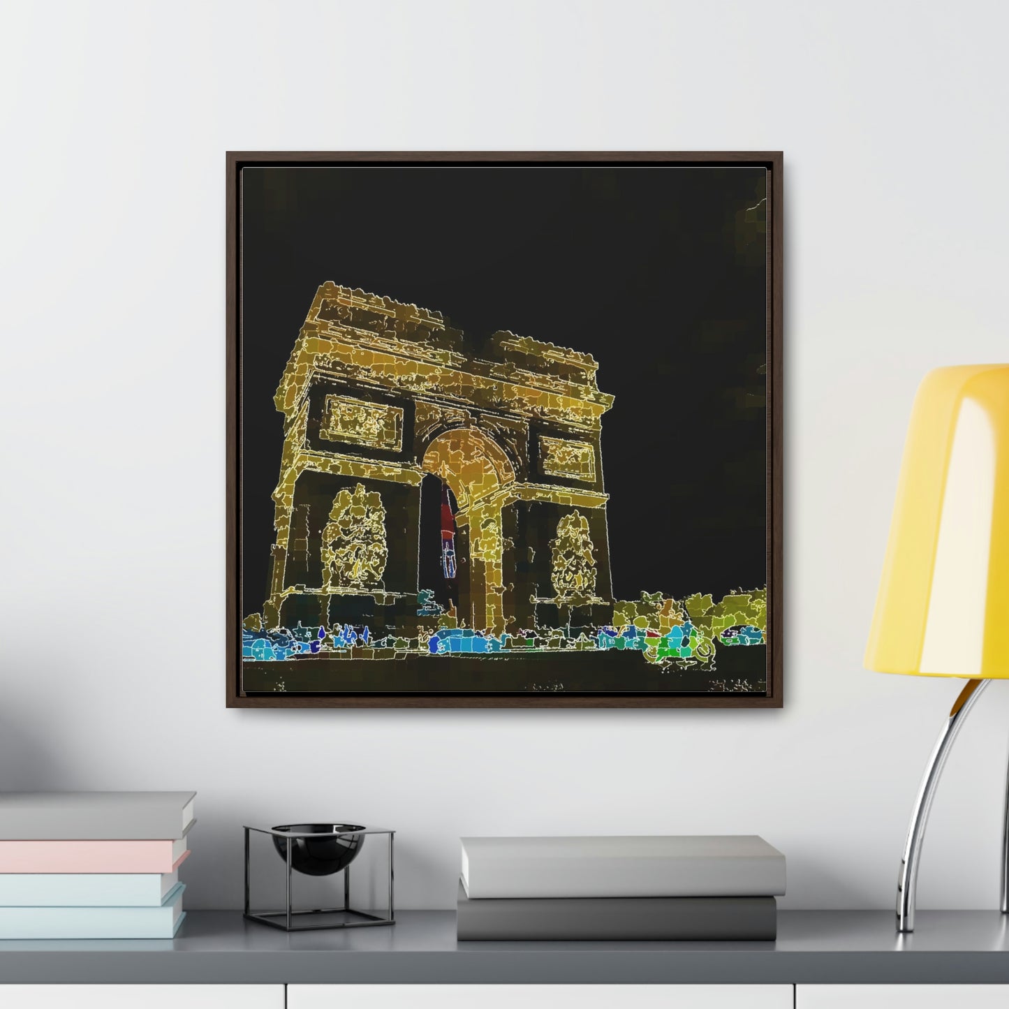 Gallery Canvas Wraps, Square Frame ...  L'Arc de Triomphe ... 'Barbara Joan Bonnell-Holt Photo' ... Circa 1972 ... Oringinal Works ...