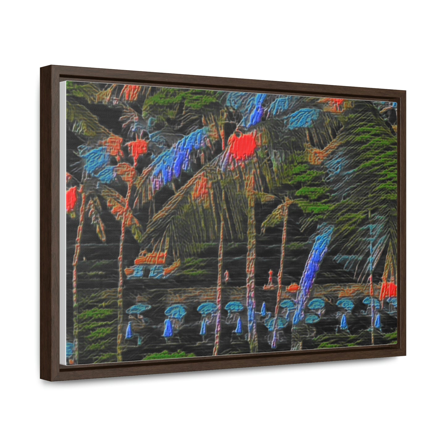 Gallery Canvas Wraps, Horizontal Frame ... "The Royal Hawai'ian: Waikiki Beach_Beach" ... Honolulu, HI ... Ocotber 2014 (Halloween) ... Original Works ...