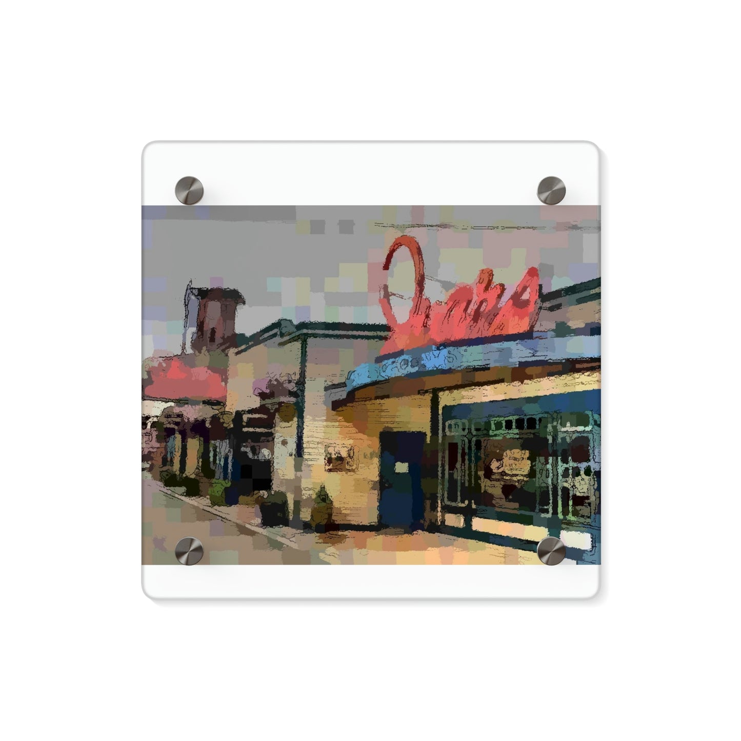 Acrylic Wall Art Panels ...  In-A-Hurry & Stressed? ... Remember: Keep "Clam" ... Clam_Happy ...  'Ivars: Seattle Waterfront' ... Personal Archives ... Original Works ...
