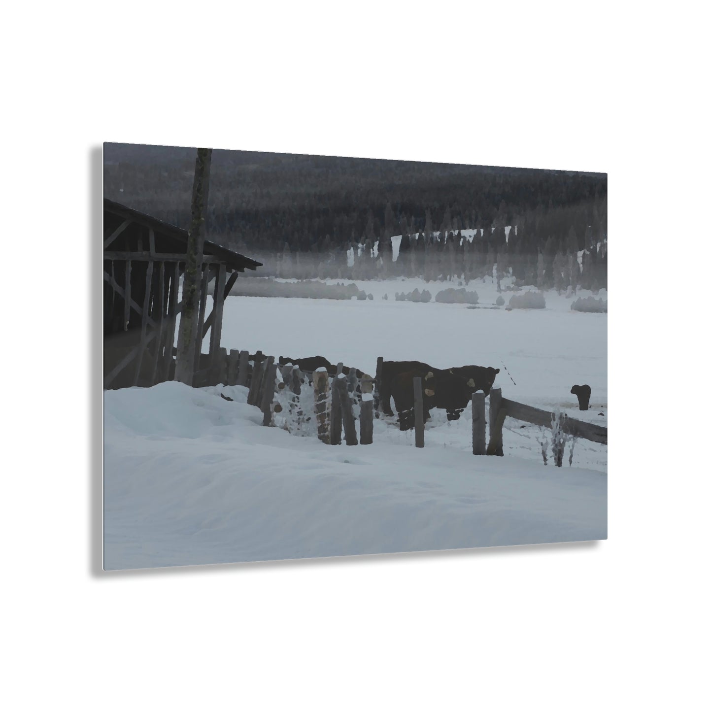 Acrylic Prints ... A Quiet Morning ... "Along The Red River & Nature Preserve Plateau" ... Jan23 ... Original Works ...