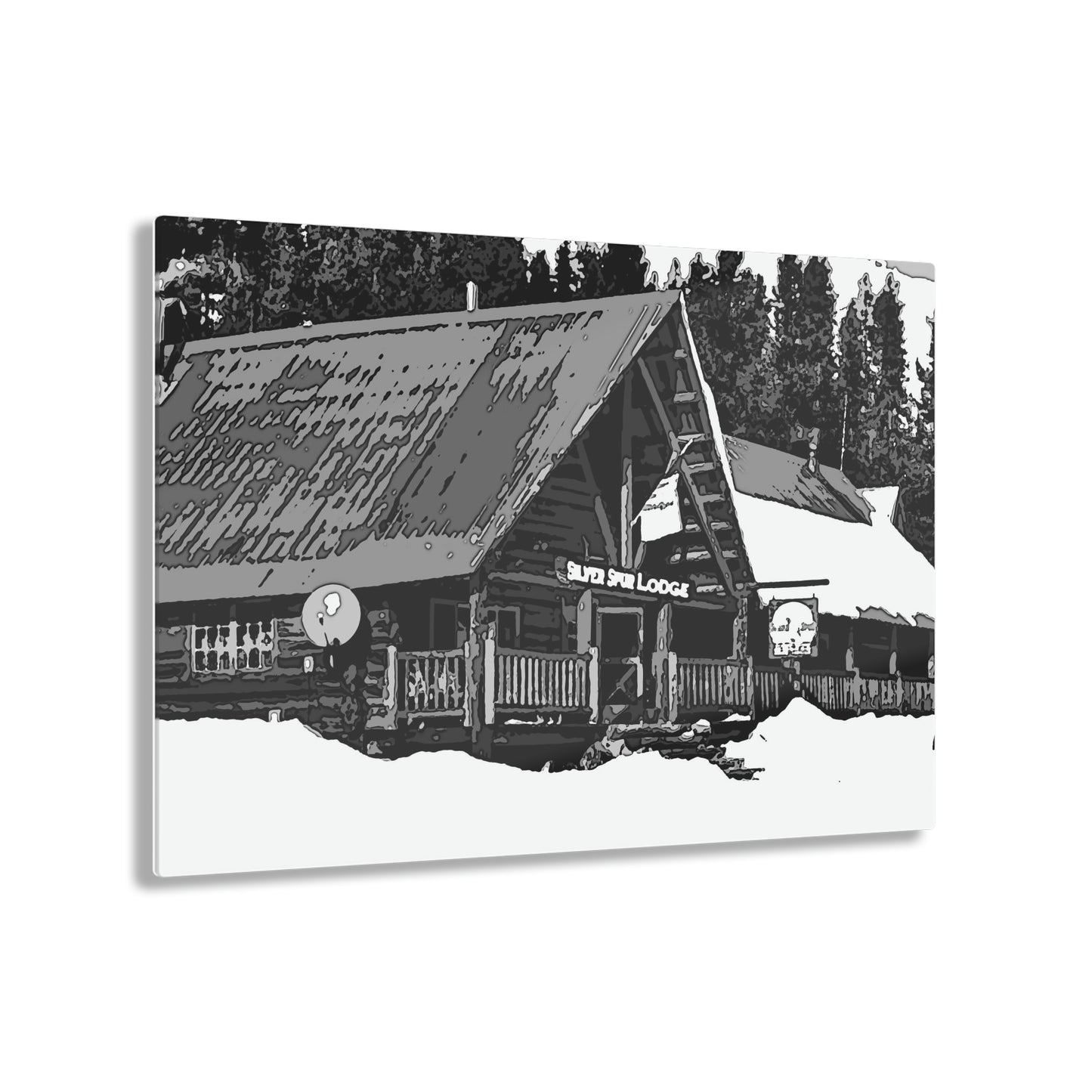 Acrylic Prints ... A Beautiful Lodge & Back-Country Outfitter In A Mountain Town ... 'Dixie, Idaho, November 2022' ... Original Works ...