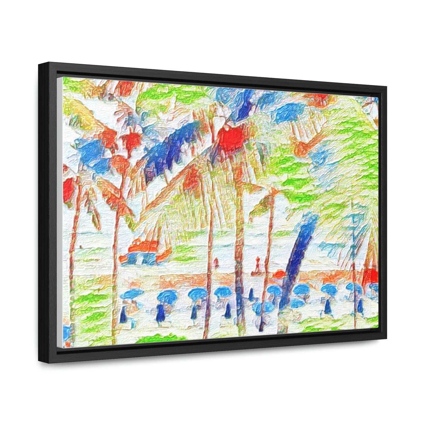 Gallery Canvas Wraps, Horizontal Frame ... "The Royal Hawai'ian: Waikiki Beach_Beach" ... Honolulu, HI ... Ocotber 2014 (Halloween) ... Original Works ...