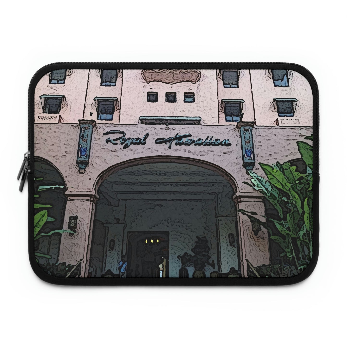 Laptop Sleeve ... "La Grande Entree" At: 'The Pink Palace' ... The Royal Hawai'ian ... Honolulu, HI ... '27Oct2014' ... Original Works ...