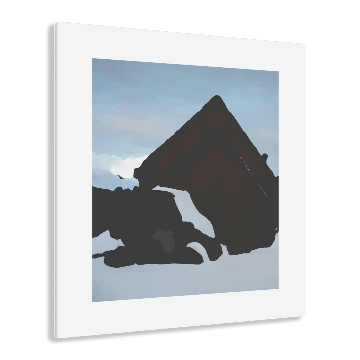 Acrylic Prints ... After An Intense Snow Storm ... 'Digging Out' ... A Vehicle & Cabin "In The Mountains" ... March 2023 ... Original Works ...