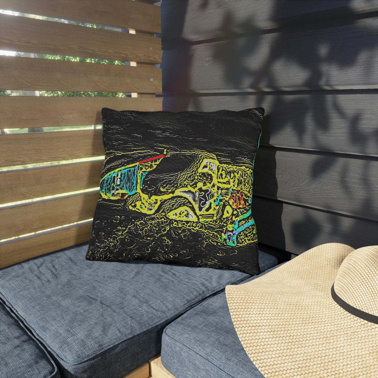 Outdoor Pillows ...  "Snow Vehicle In Snow Storm At-Rest" ... Circa 12Mar23 ... Central Idaho ... 18-Hours Rendering Time: Original Works ...