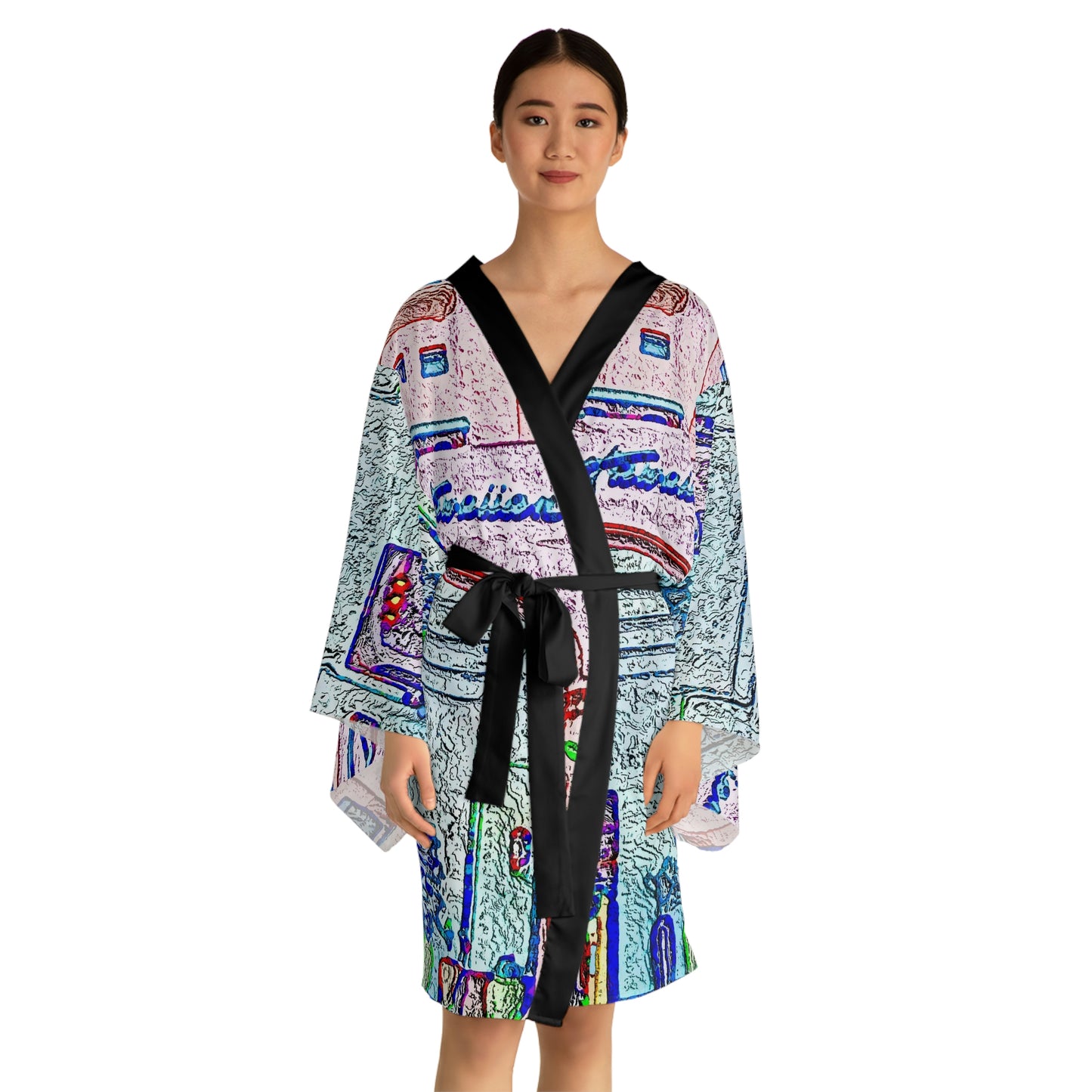 Long Sleeve Kimono Robe ... "La Grande Entree" At: 'The Pink Palace' ... The Royal Hawai'ian ... Honolulu, HI ... '27Oct2014' ... Original Works ...