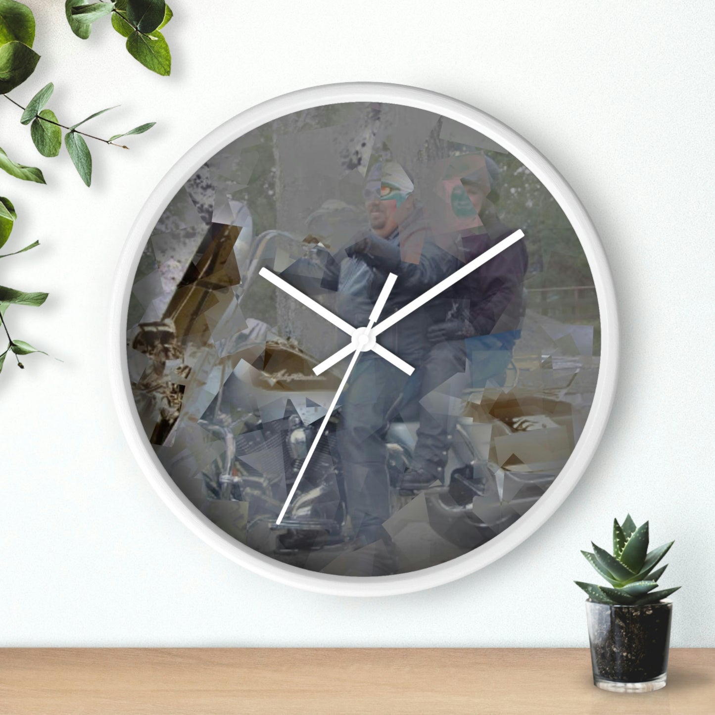 Wall clock ... The Open Road Beckons ... "Harley 'D' Yearnings ..."  Original Works ...