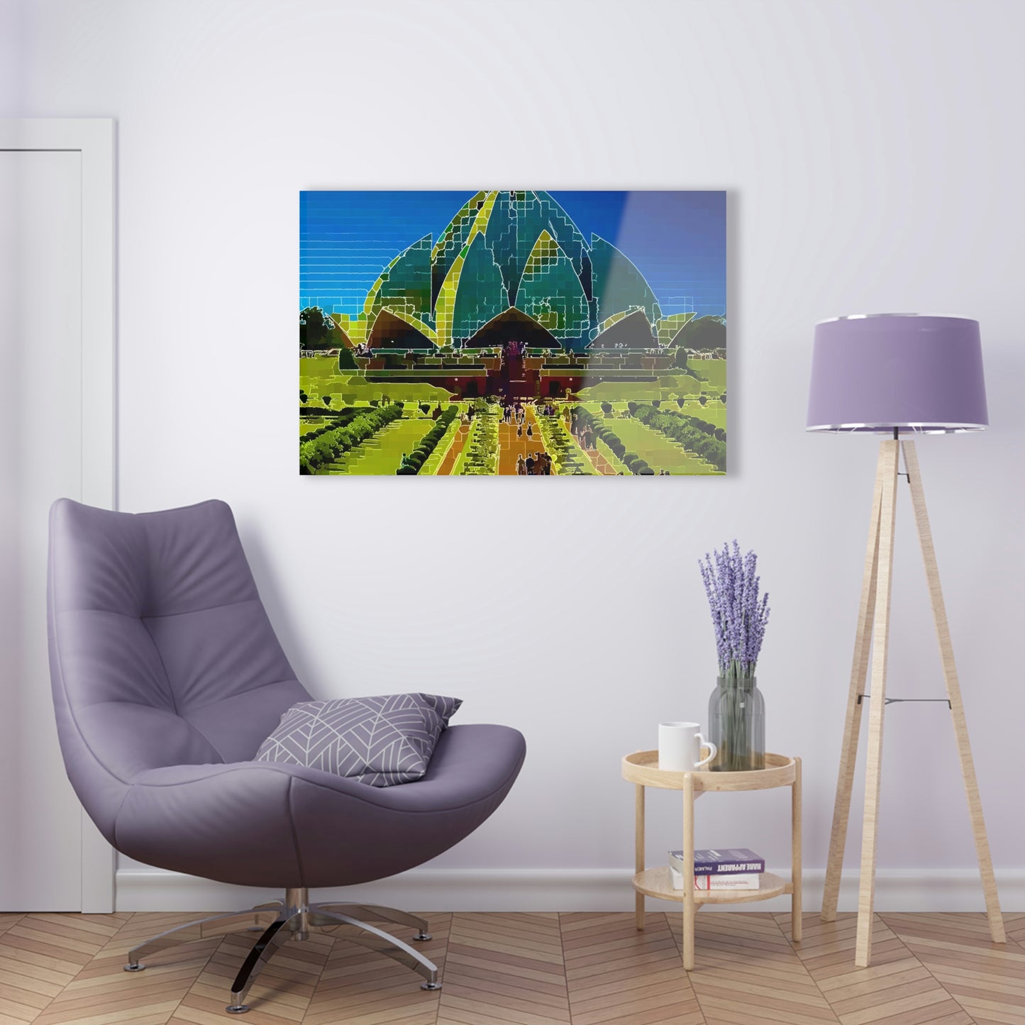 Acrylic Prints ... 'Bahai'i House-Of-Worship' ... "Lotus Temple: Delhi, India, 2008" ... Original Works ...