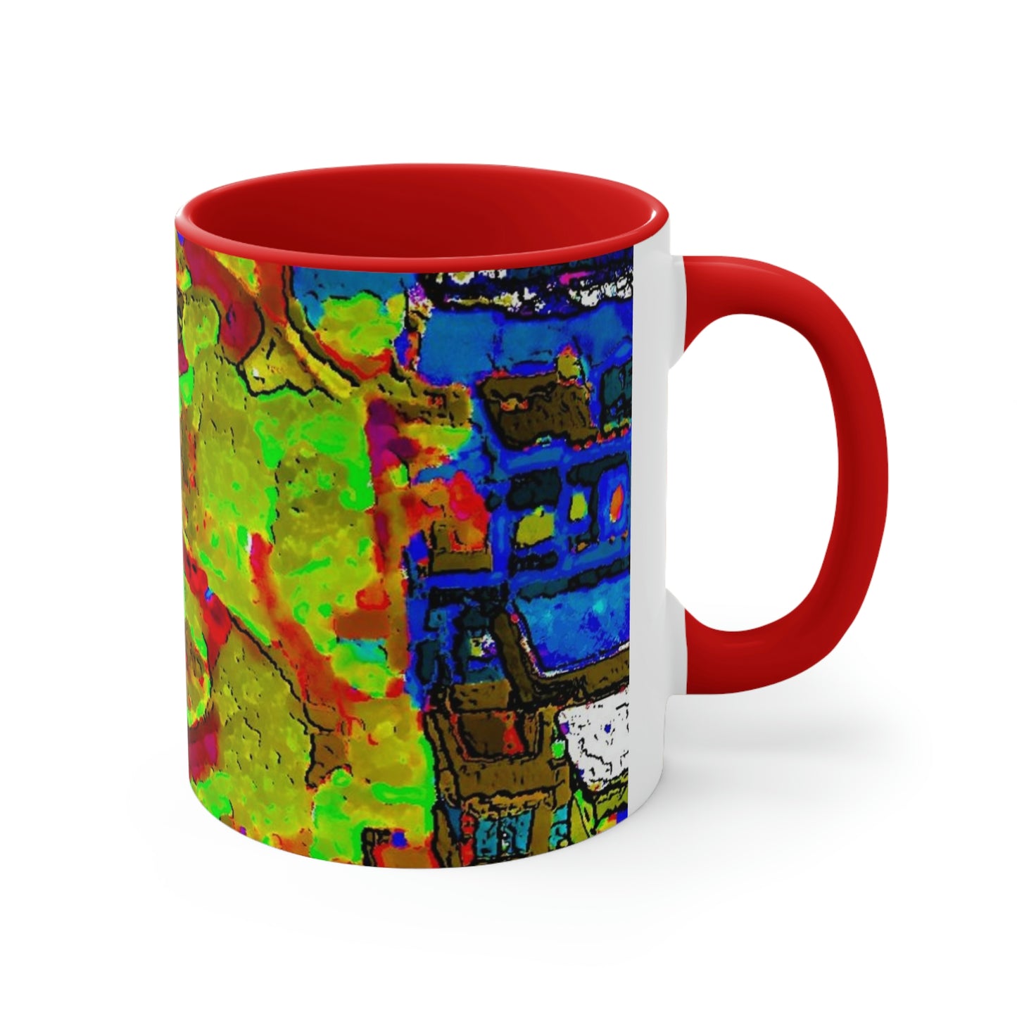 Accent Coffee Mug, 11oz ... A Crazy Street ... 'Eight Winding Curve-Switchbacks' ... "Lombard Street, San Francisco, CA' ... Family Archives: 1970's ... Original Works ...