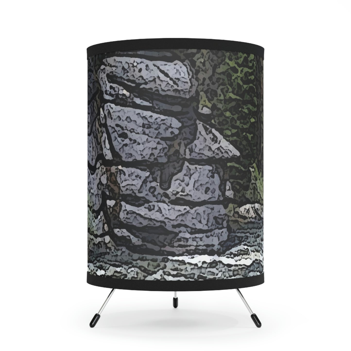 Tripod Lamp with High-Res Printed Shade, US\CA plug ... "I Am Innocent" ... Tricky-Dick Immortalized ... Nixon Rock: Along The River ... Central Idaho, Summer 2020 ... Original Works ...
