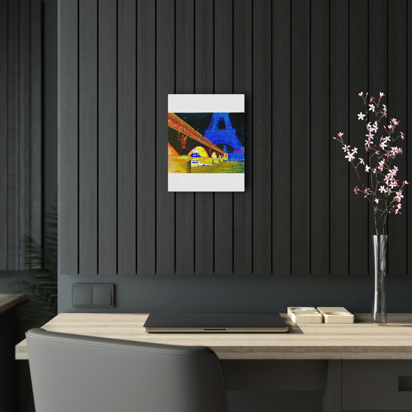 Acrylic Prints ...  Le Tour D'Eiffel ..."Along The Water" ... Barbara Joan Bonnell-Holt ... Le Voyage De Paris: 1972 ... Original Works ...