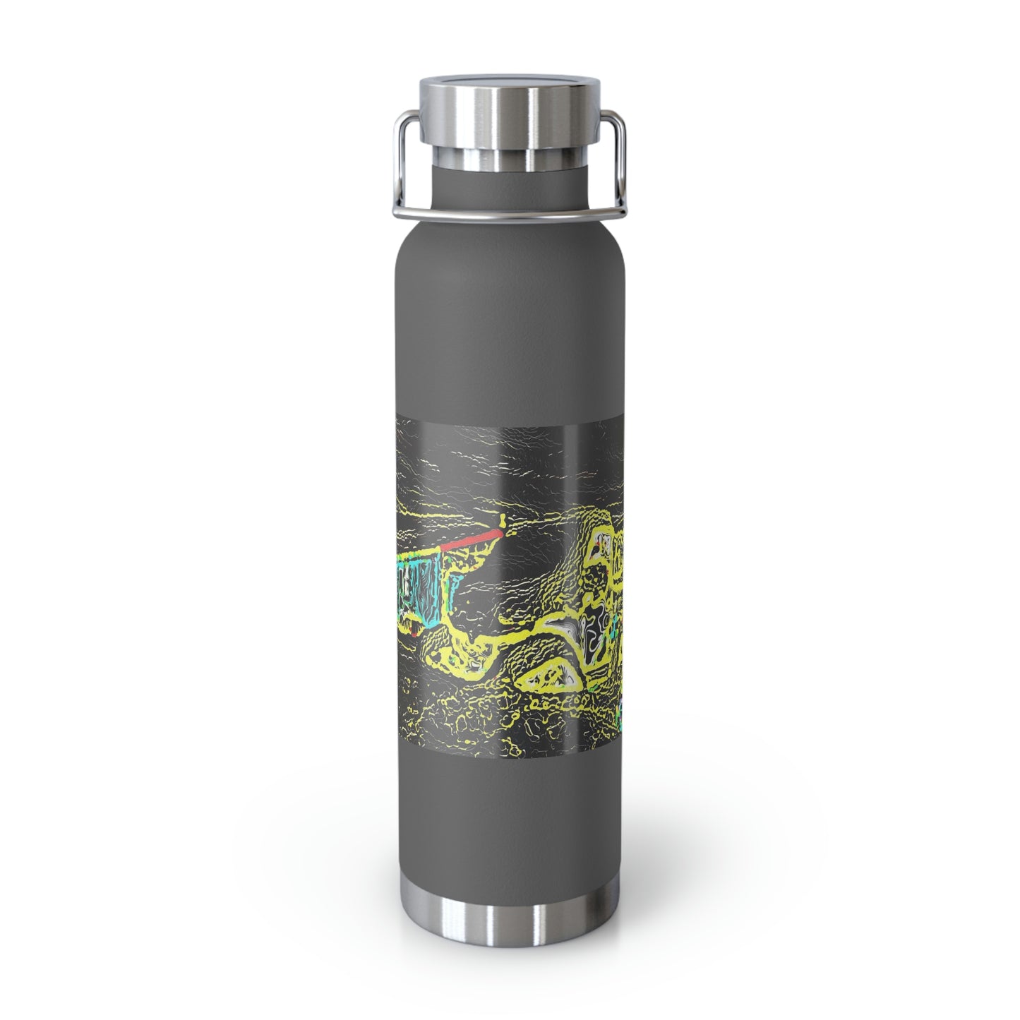 Copper Vacuum Insulated Bottle, 22oz ... "Snow Vehicle In Snow Storm At-Rest" ... Circa 12Mar23 ... Central Idaho ... 18-Hours Rendering Time: Original Works ...