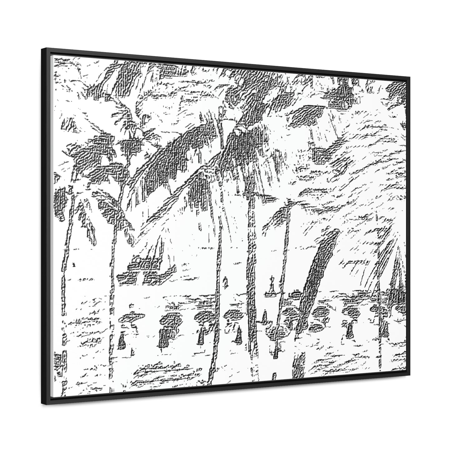 Gallery Canvas Wraps, Horizontal Frame ... "The Royal Hawai'ian: Waikiki Beach_Beach" ... Honolulu, HI ... Ocotber 2014 (Halloween) ... Original Works ...