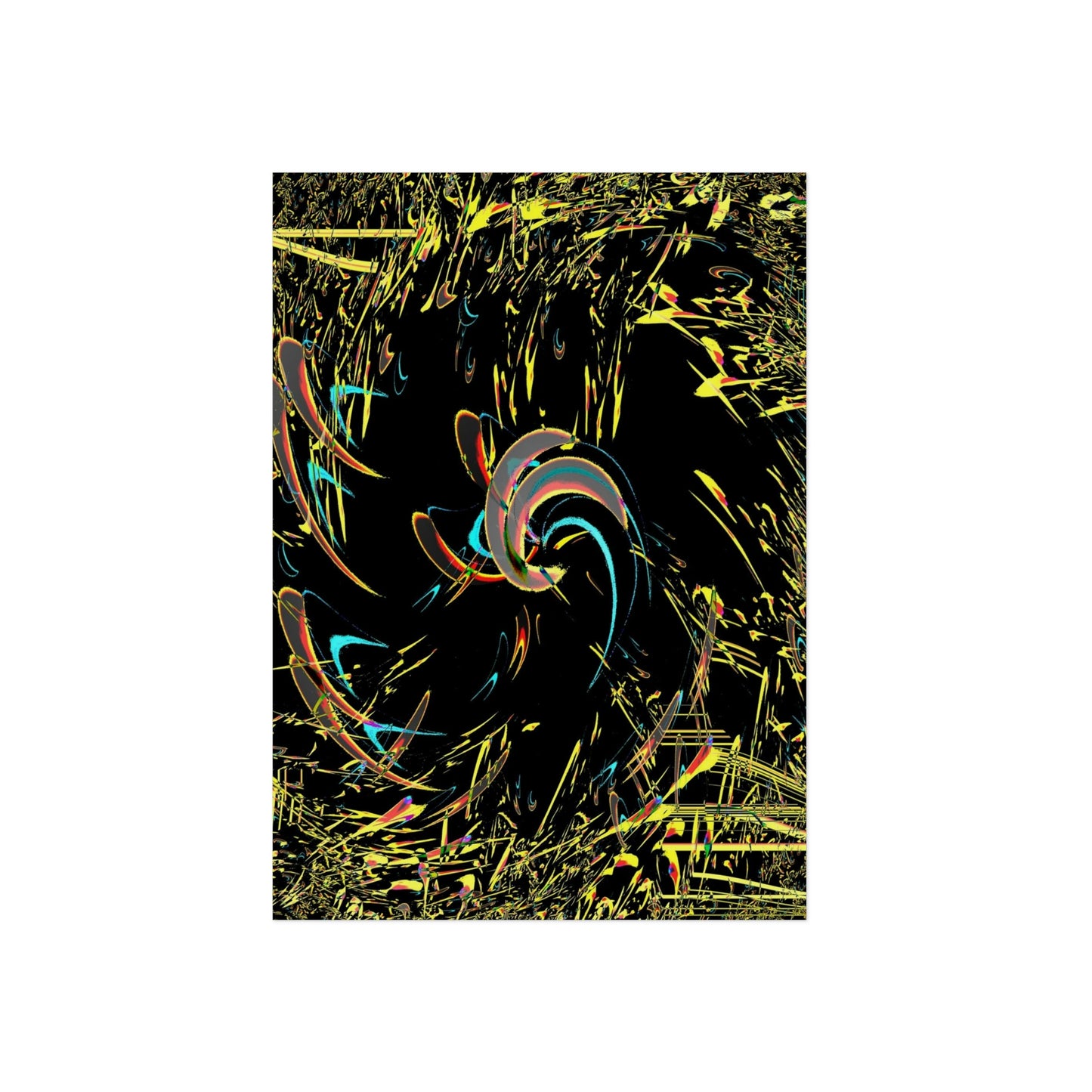 Aluminum Composite Panels ... "Waning 1/8 Moon" ... Central Idaho ... Late-Autumn 2021 ... Renedering Time: 18 Hours ... Original Works ... Mandelbrot & Julian Fractals & Illusions ...