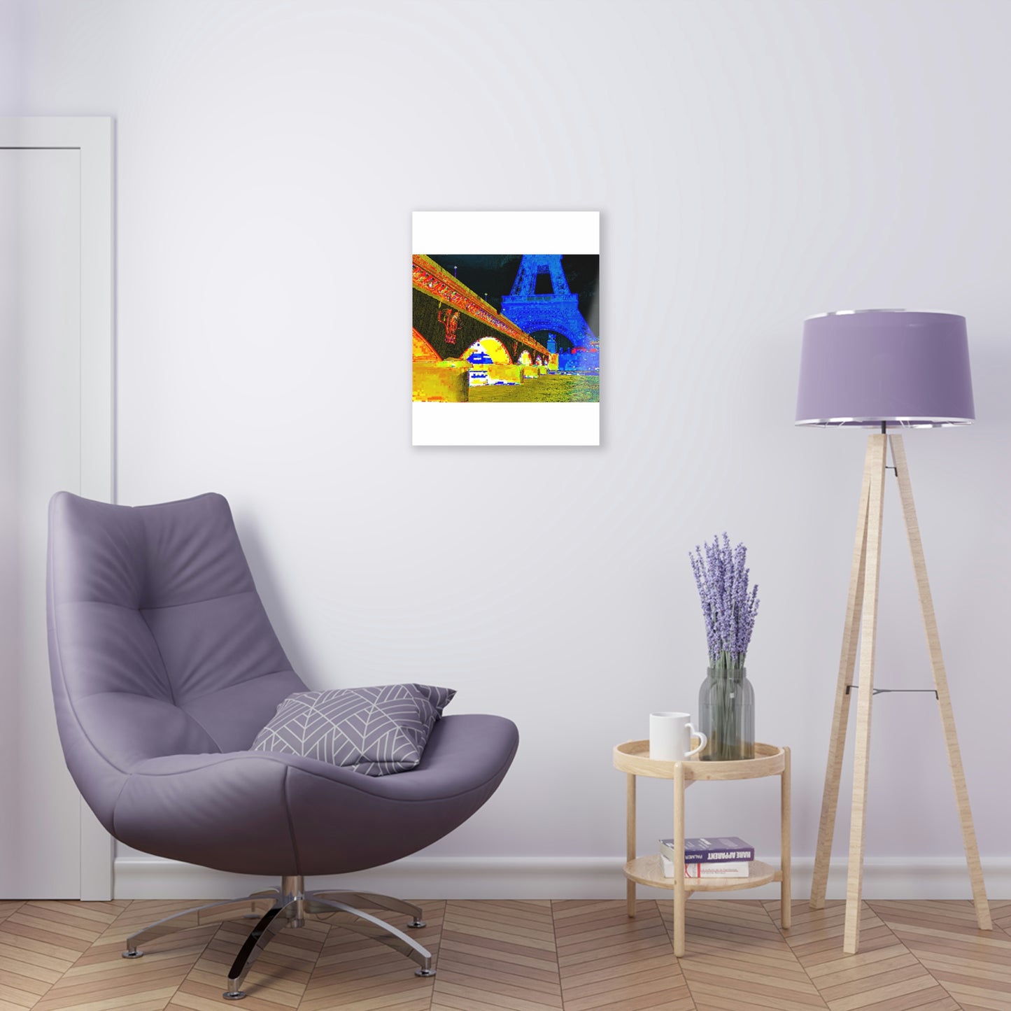 Acrylic Prints ...  Le Tour D'Eiffel ..."Along The Water" ... Barbara Joan Bonnell-Holt ... Le Voyage De Paris: 1972 ... Original Works ...