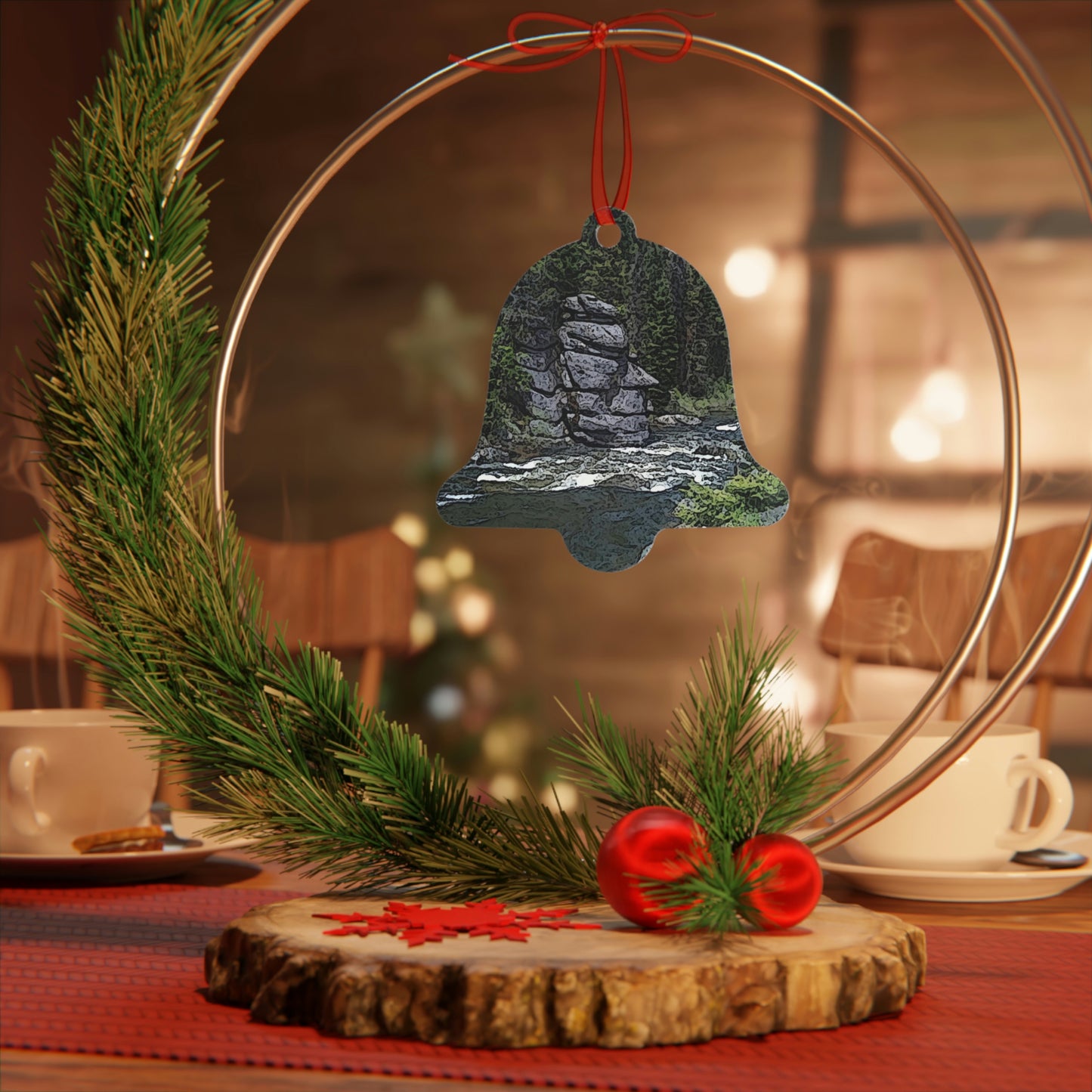 Metal Ornaments ..."I Am Innocent" ... Tricky-Dick Immortalized ... Nixon Rock: Along The River ... Central Idaho, Summer 2020 ... Original Works ...