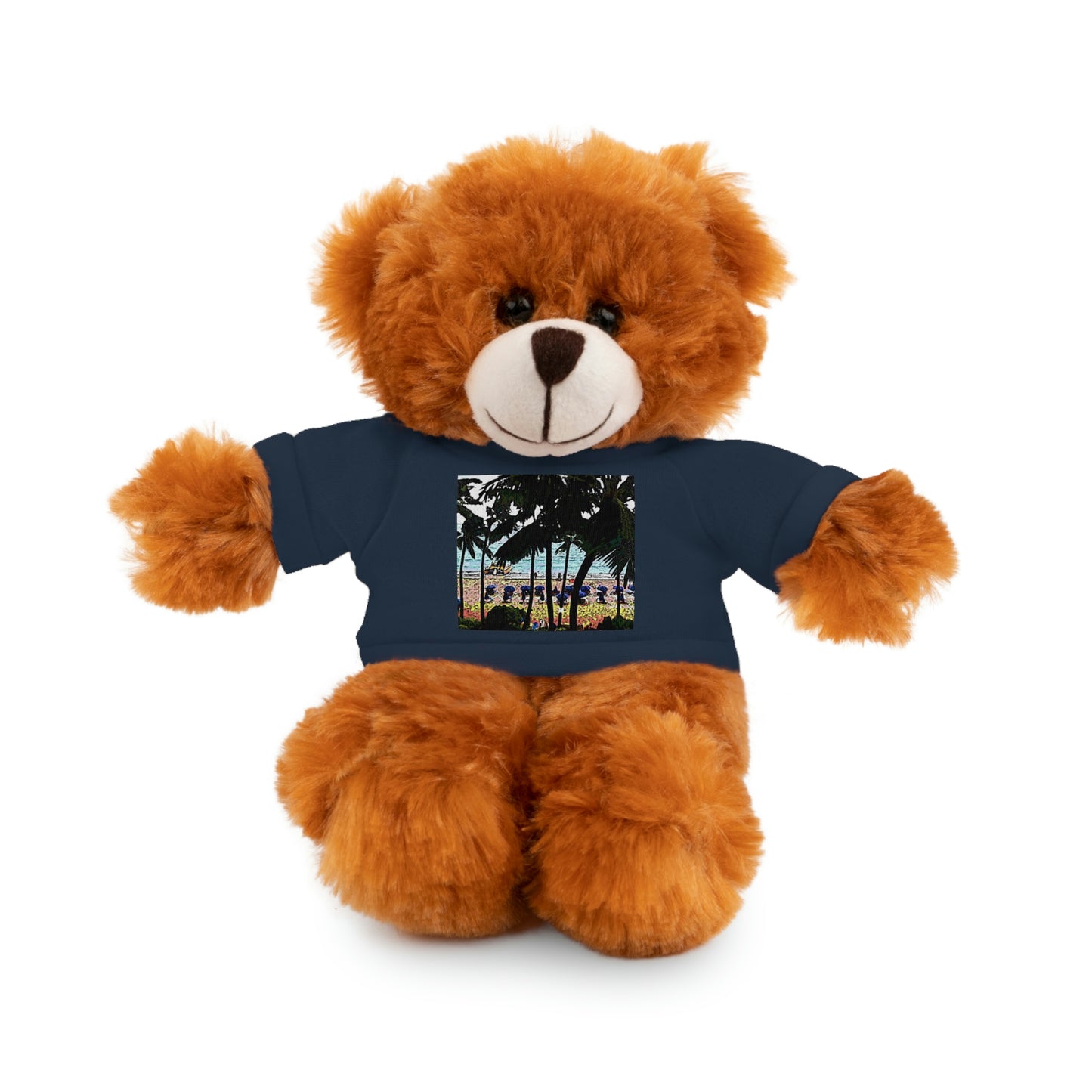 Stuffed Animals with Tee ... "A Beautiful Beach Amongst The Palms" ... The Outrigger Waikiki, Honolulu, Oahu ... Original Works ...
