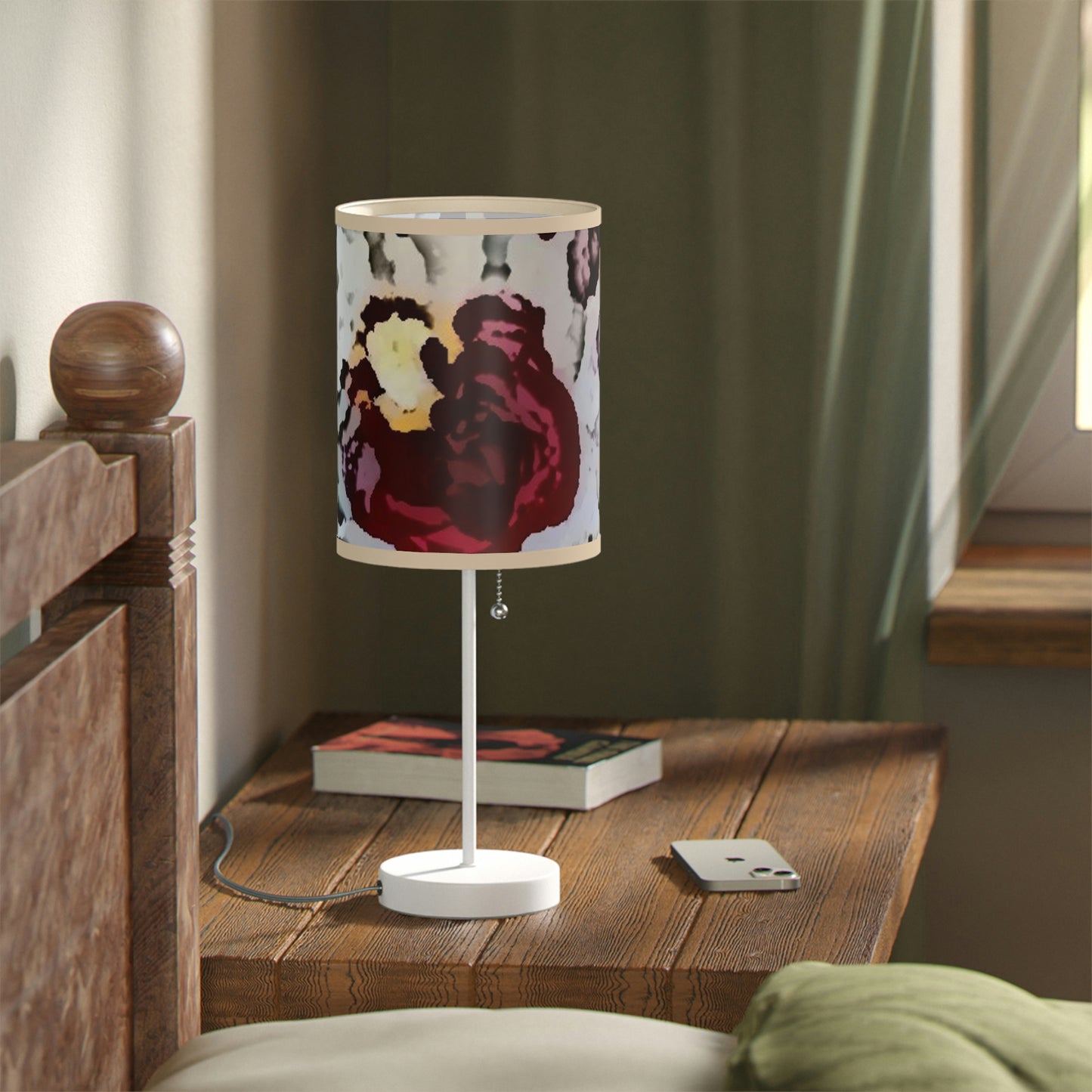 Lamp on a Stand, US|CA plug ... "A Friendly Flower" ... Pointsettia 'Pointing' ... Original Works ... (Supplied Photograph) ...