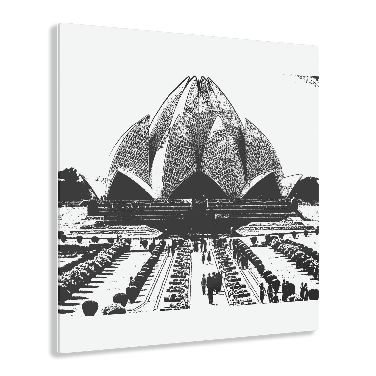 Acrylic Prints ... 'Bahai'i House-Of-Worship' ... "Lotus Temple: Delhi, India, 2008" ... Original Works ...