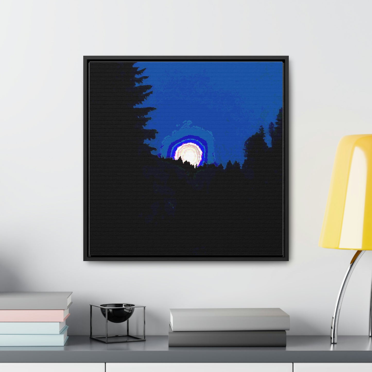 Gallery Canvas Wraps, Square Frame ... "The Road Home" ...' Over The River & Through The Woods To? ...' ... Moonscape Near Elk City, Idaho ... Original Works ... 5Jan23 ...