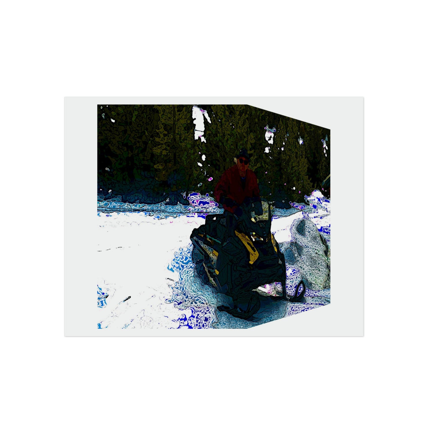 Aluminum Composite Panels ... "A Snowmobilers Paradise Seven-Months-Of-The-Year" ... 'A 3-D Perspective' ... December 2021 ... Original Works ...