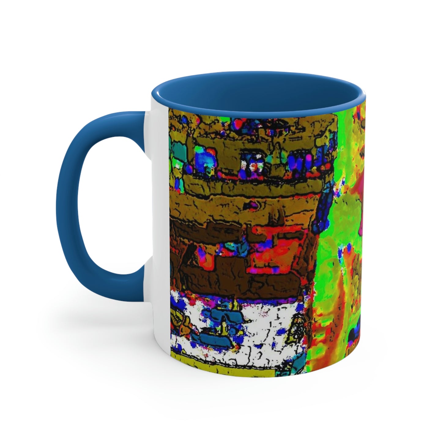 Accent Coffee Mug, 11oz ... A Crazy Street ... 'Eight Winding Curve-Switchbacks' ... "Lombard Street, San Francisco, CA' ... Family Archives: 1970's ... Original Works ...