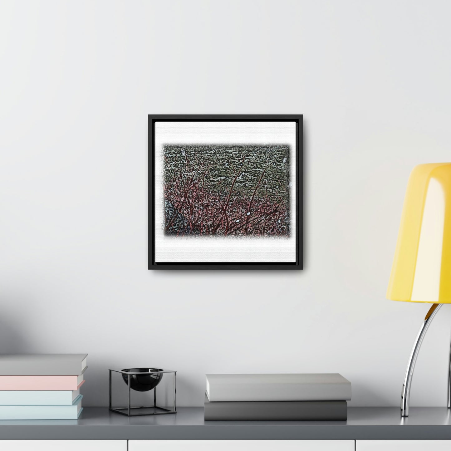 Gallery Canvas Wraps, Square Frame ... "A River Runs Through It" ... Red-Osier-Dogwood (Cornus Stonlifera 'Rubra') .. Original Works ... Central Idaho ...