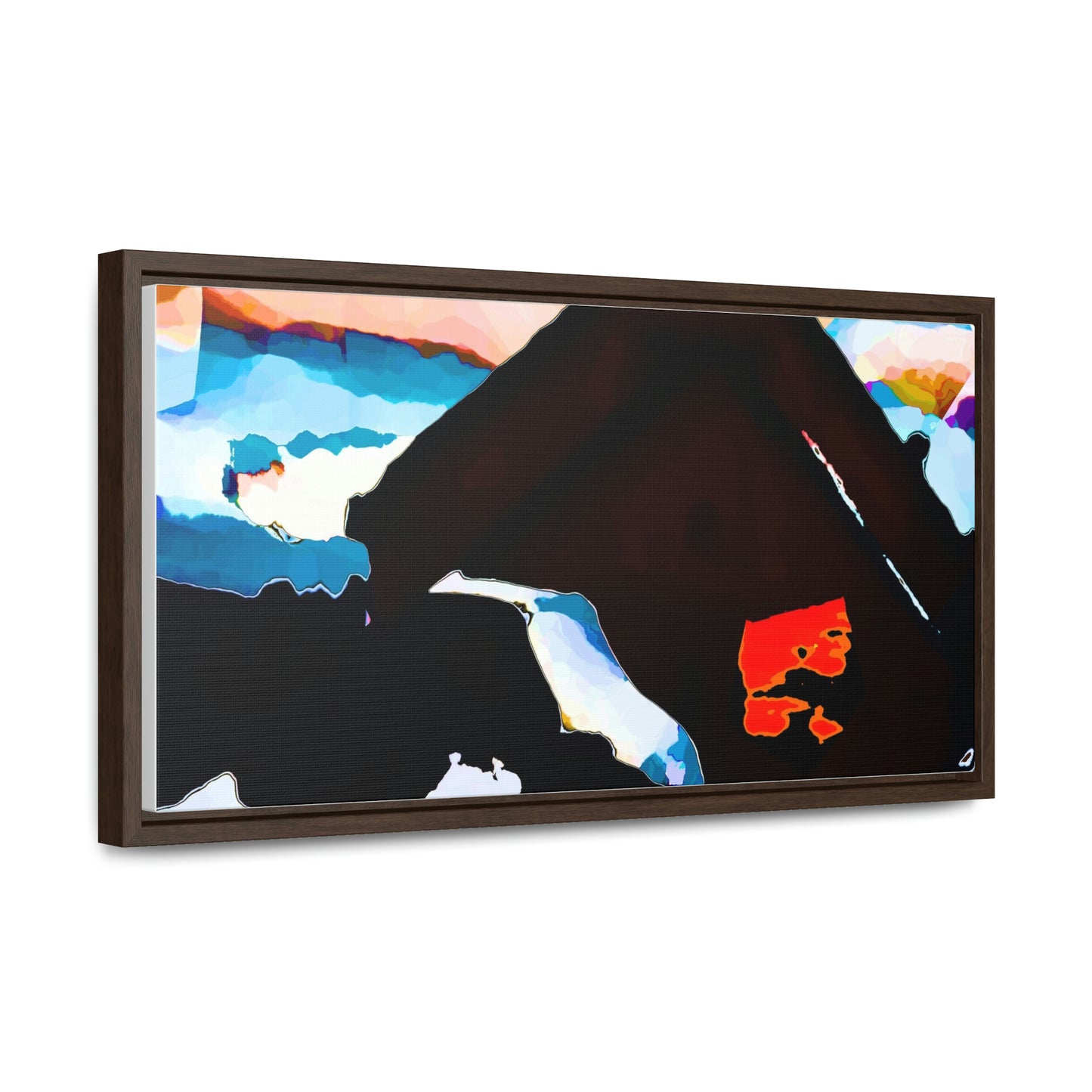 Gallery Canvas Wraps, Horizontal Frame ... After An Intense Snow Storm ... 'Digging Out' ... A Vehicle & Cabin "In The Mountains" ... March 2023 ... Original Works ...