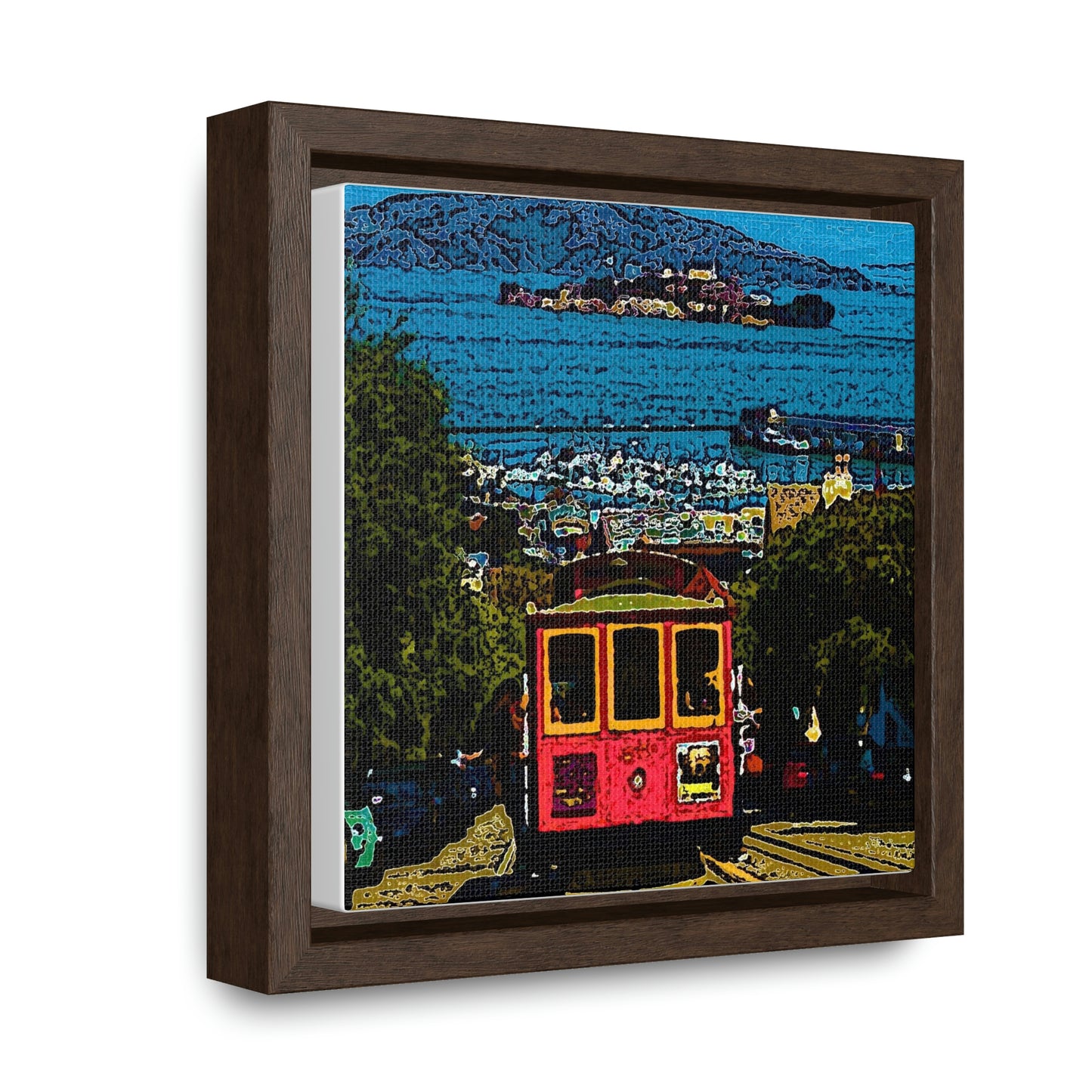 Gallery Canvas Wraps, Square Frame ... San Francisco ... 'A Rice-A-Roni-A-San Francisco Treat' ... "A Cable Car Classic" ... Family Archives: 1973 ... Original Works ...