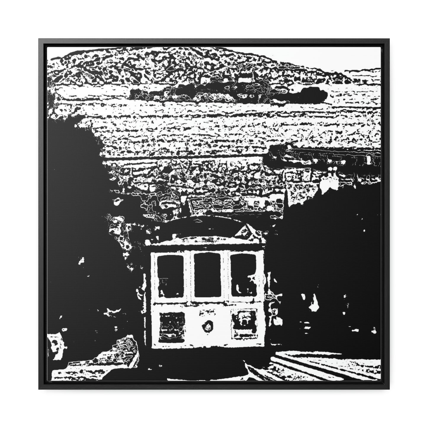 Gallery Canvas Wraps, Square Frame /// San Francisco ... 'A Rice-A-Roni-A-San Francisco Treat' ... "A Cable Car Classic" ... Family Archives: 1973 ... Original Works ...