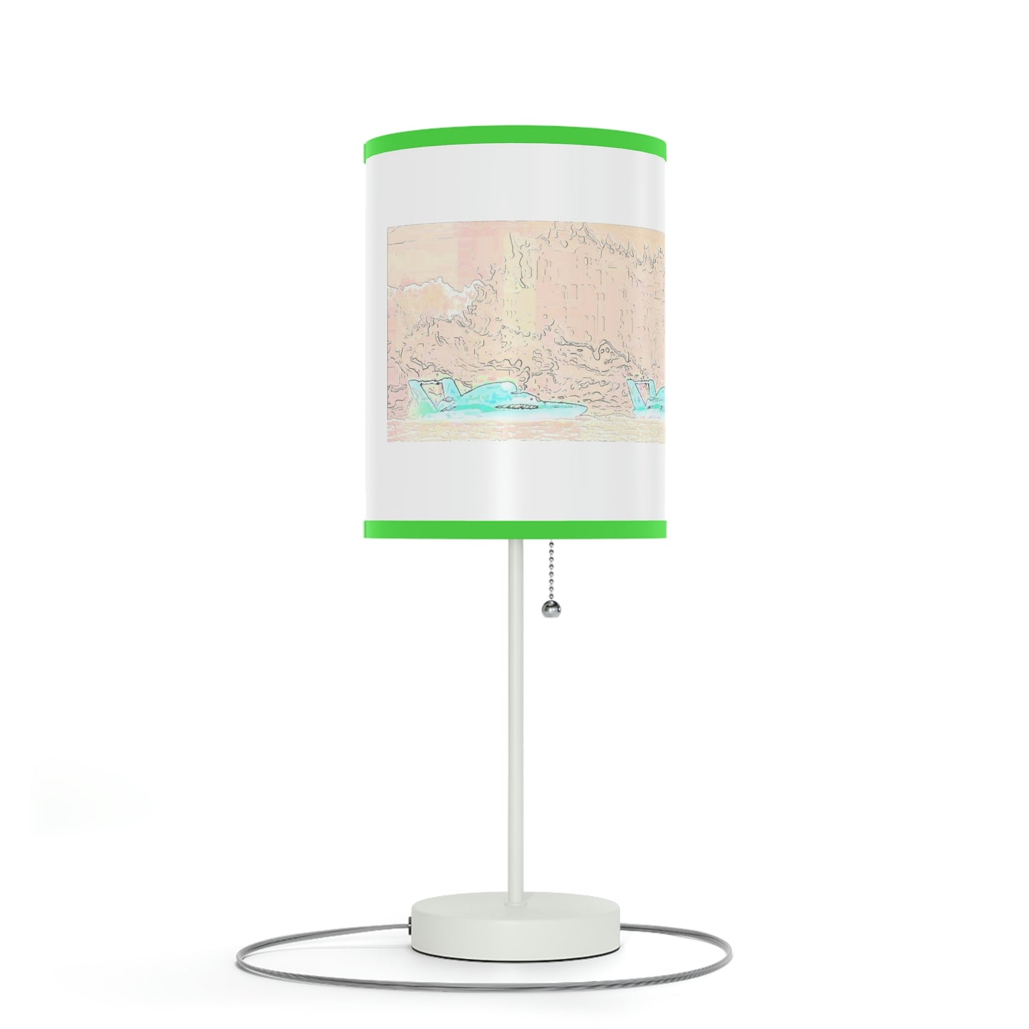 Lamp on a Stand, US|CA plug ... Seattle Columbia Cup On Lake Washington ... "Dave Wilcox Heads For The Win" ... Associate Gift-Photo ... Original Works ...