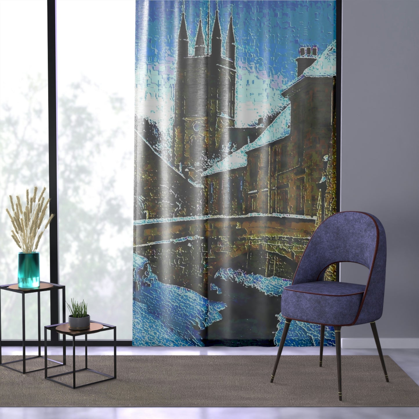 Window Curtain ... Walikng The Streets & Alleys ... 'Strolling The Canals ... '  ... Original Works  ...
