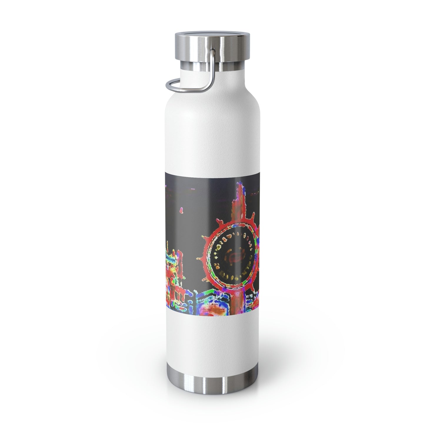 Copper Vacuum Insulated Bottle, 22oz ... "No.9 Fishermen's Grotto - Fishermen's Wharf, SF, California" ... Family Archives: 1970's ... Original Works ...