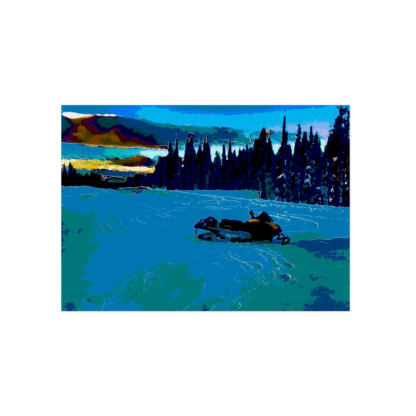 Aluminum Composite Panels ... "Summit Snowmobile Journey" ... Mt. Dixie - Dixie Summit ... 'Jack Mountain Road' ... February 2023 ... Original Works ...