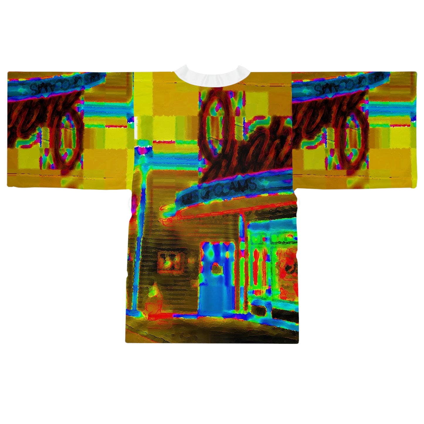 Long Sleeve Kimono Robe ...  In-A-Hurry & Stressed? ... Remember: Keep "Clam" ... Clam_Happy ...  'Ivars: Seattle Waterfront' ... Personal Archives ... Original Works ...