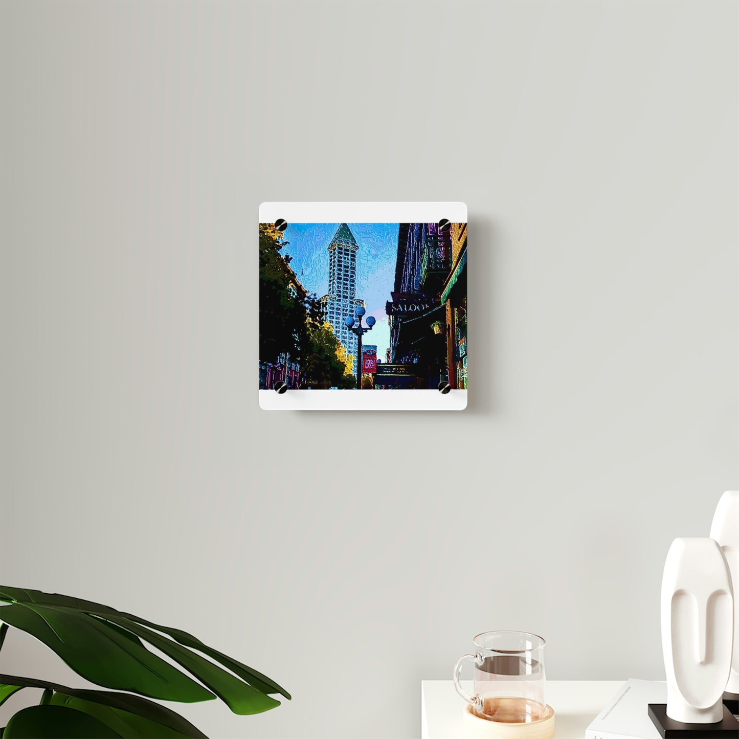 Acrylic Wall Art Panels ...  Pioneer Square & Smith Tower ... 'That World Famous View' ... Colleague Supplied Photo ... Original Works ...