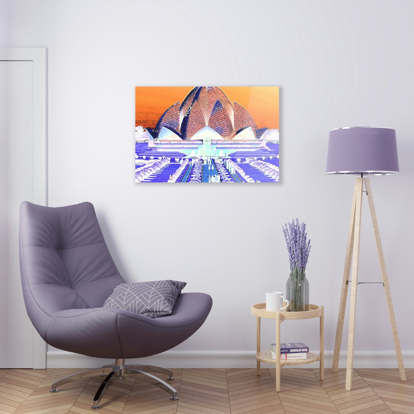 Acrylic Prints ... 'Bahai'i House-Of-Worship' ... "Lotus Temple: Delhi, India, 2008" ... Original Works ...