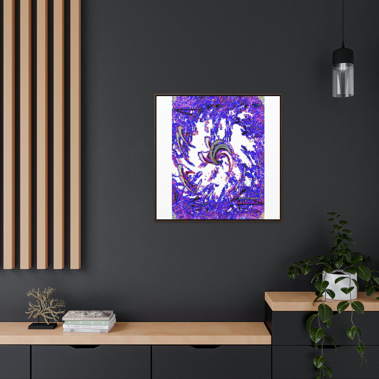 Gallery Canvas Wraps, Square Frame ... "Waning Moon" ... Central Idaho ... October 2022 ... Rendering Time: 22 Hours ... Original Works ...
