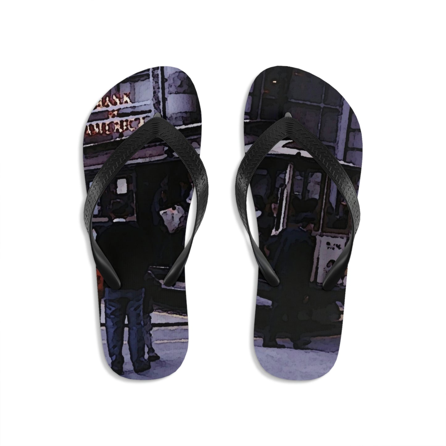 Unisex Flip-Flops ... San Francisco ... 'Rice-A-Roni-A-San Francisco Treat' ... "A Cable Car Classic" ... Family Archives: 1973 ... Original Works ...