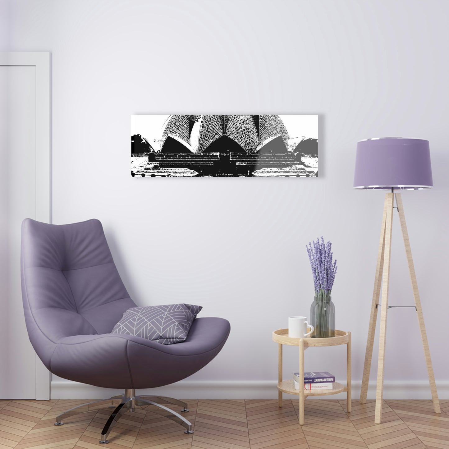 Acrylic Prints ... 'Bahai'i House-Of-Worship' ... "Lotus Temple: Delhi, India, 2008" ... Original Works ...