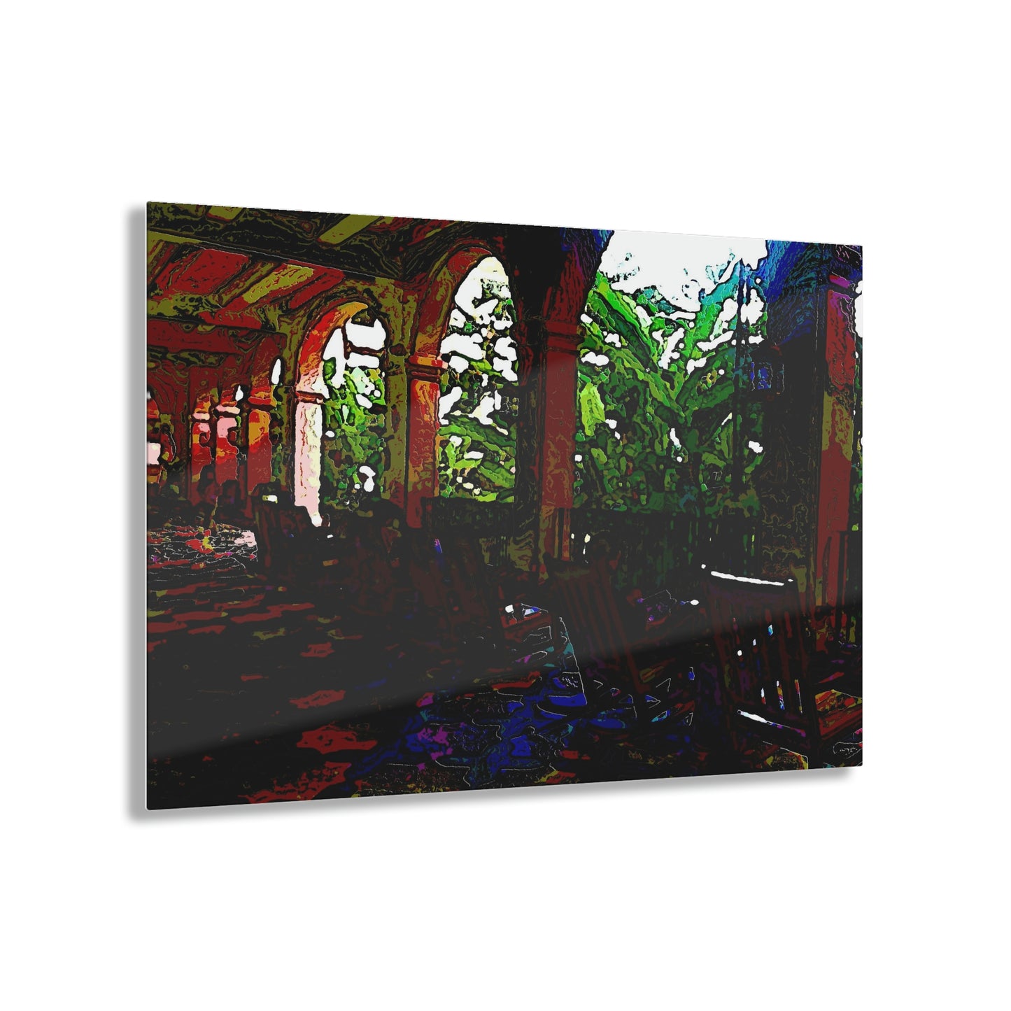 Acrylic Prints ...  Lanai & Rocking Chairs At: 'The Pink Palace' ... The Royal Hawai'ian ... Honolulu, HI ... '27Oct2014' ... Original Works ...